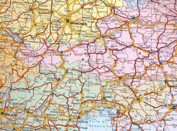 silniční mapa evropy Evropa   silniční velká nástěnná mapa (156 x 114 cm)   UčebniceMapy.cz silniční mapa evropy