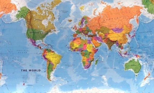 nástěnná mapa světa politická Obří svět politický   nástěnná mapa (200 x 120 cm)   UčebniceMapy.cz nástěnná mapa světa politická