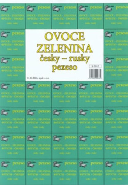 Ovoce, zelenina česky - rusky (pexeso)