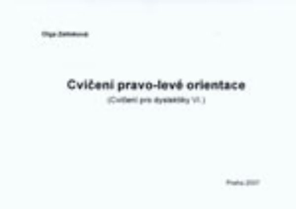 Cvičení pravo-levé orientrace - Cvičení pro dyslektiky VI.