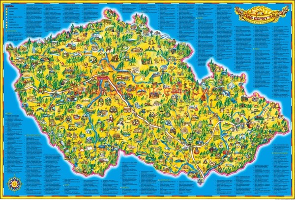 Dětská mapa ČR (119 x 83 cm)