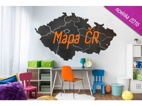 Mapa ČR nástěnka