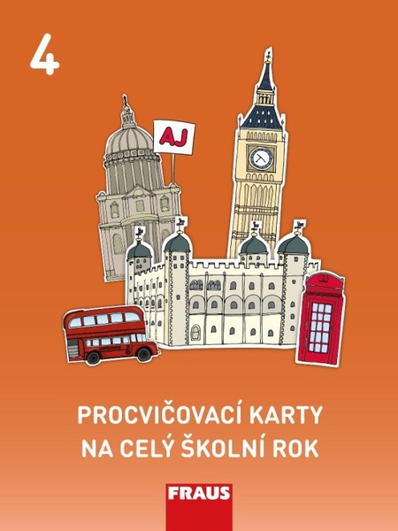 Procvičovací karty na celý školní rok 4 - angličtina pro 4. ročník