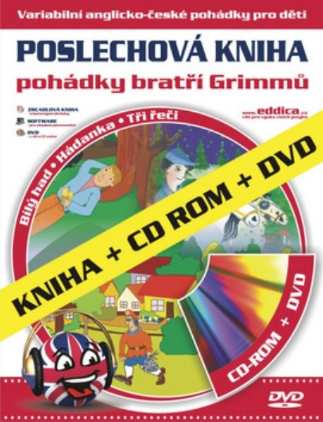Poslechová kniha - Pohádky bratří Grimmů (kniha+CD-ROM+DVD)