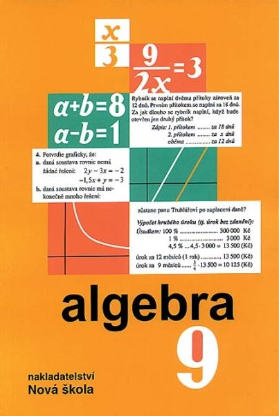 Algebra 9.r. - učebnice