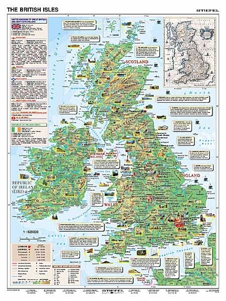 Basic Facts about Great Britain / British Isles (podložka, A3)