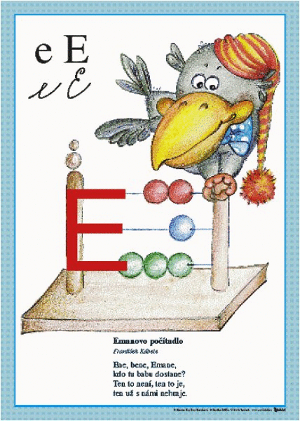 Výukový obraz - E hláska k Živé abecedě