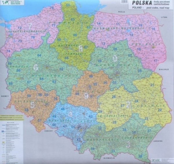 Polsko - spediční nástěnná mapa (100 x 120 cm)