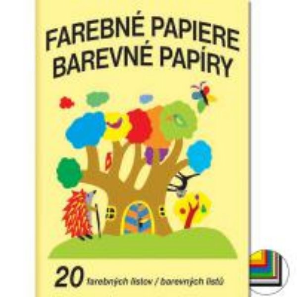 Barevné papíry (A4, 20 listů)