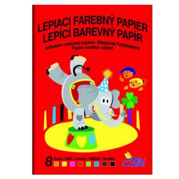 Barevný papír lepící (8 listů)