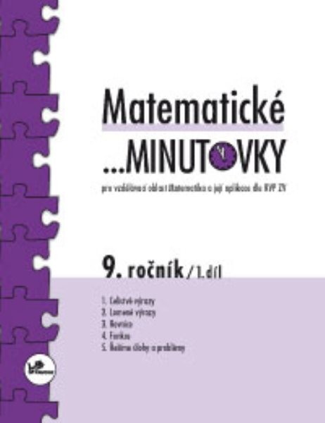 Matematické minutovky 9.r. - 1.díl