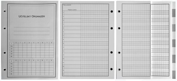 Samostatný vklad do učitelského organizéru